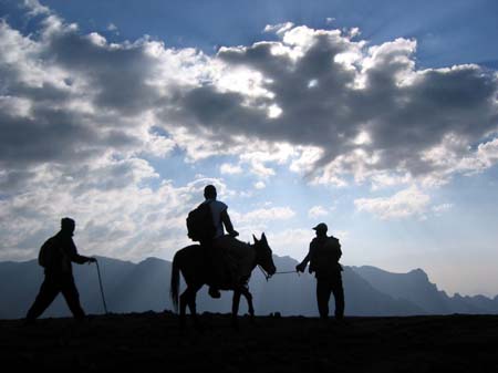 Mule ride- Simen Mountains